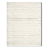 Beige Plaid Grid Woven Area Rug