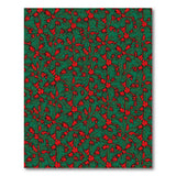 Multi-color and Patterns Vibrant Red Floral on Emerald Green Area Rug