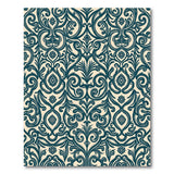 Blue and Teal Traditional Persian Teal Persian Floral Area Rug