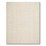 Beige Geometric Lattice Trellis Rug