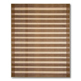 Brown and Tan Geometric Modern Brown Tan Striped Woven Area Rug