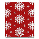 Geometric Modern Red Red Snowflake Pattern Area Rug