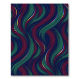 Iridescent Flowing Waves Multi-Color Rug