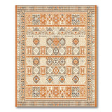 Terracotta Beige Geometric Southwestern Rug