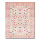 Blush Pink Blush Pink Floral Persian Area Rug