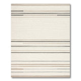 Horizontal Beige Neutral Horizontal Stripe Area Rug