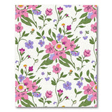 Pink Whimsical Pink Floral Pattern Area Rug
