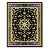Luxe Gold Floral Persian Medallion Area Rug