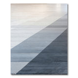 Modern Diagonal Grey Stripe Area Rug