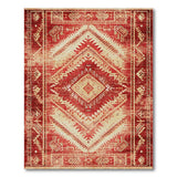 Southwestern Red Southwestern Geometric Area Rug