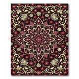 Red Traditional Persian Intricate Red Persian Floral Area Rug