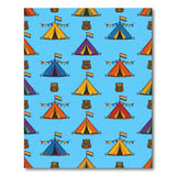 Rainbow Camping Tents Kids Cartoon Rug