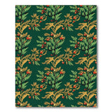 Emerald Green Berry Cluster Area Rug