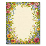 Vibrant Floral Border Area Rug