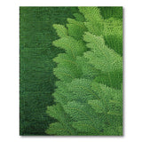 Lush Pine Needle Textured Green Area Rug