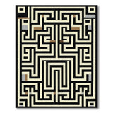 Intricate Labyrinth Maze Area Rug
