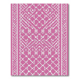 Pink Heritage Tribal Pink Heritage Tribal Geometric Area Rug