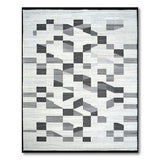 Modern Geometric Black White No. 11 Area Rug