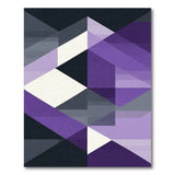 Purple Geometric Modern No. 3 Area Rug