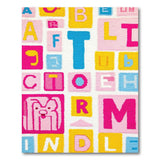 Colorful Crocheted Alphabet Kids Rug