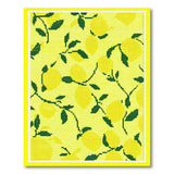 Sunny Lemon Grove Fruit Pattern Rug