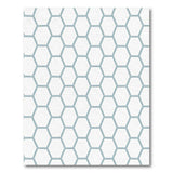 Teal Honeycomb Hexagon Area Rug