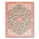 Pink Leopard Persian Area Rug