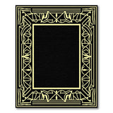 Traditional Persian Gold and Silver Ornate Gold Filigree Black Area Rug