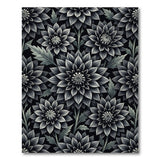 Vintage Dahlia Floral Area Rug
