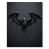 Fierce Snarling Bat Area Rug