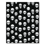 Expressive Skulls Black White Area Rug