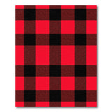 Red Check Bold Red Black Buffalo Check Area Rug