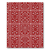 Intricate Red Persian Geometric Rug