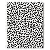 ODIKA Washable Dalmatian Polka Dot Area Rug - Black & White Low Pile Non-Slip