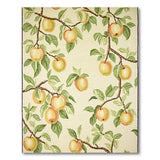 Golden Apple Branch Fruit Pattern Rug