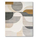 Beige and Neutral Modern Abstract Geometric Neutral Area Rug