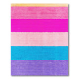Vibrant Multi-Color Horizontal Striped Area Rug
