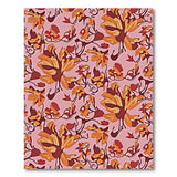 Blush Pink Orange Floral Vintage Area Rug