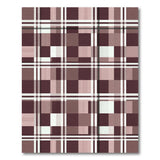 Maroon Pink Plaid Geometric Area Rug