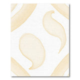 Yellow Banana Leaf Outline Area Rug