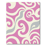 Swirl Pink Swirl Abstract Area Rug