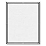 Grey Geometric Frame Area Rug