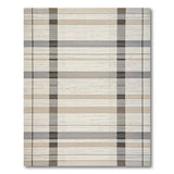 Neutral Plaid Woven Area Rug