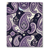 Purple Paisley Starry Night Area Rug