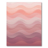 Blush Pink Wave Area Rug