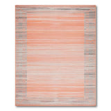 Terracotta Striped Southwestern Area Rug