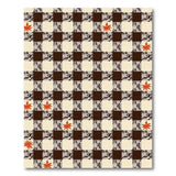 Maple Leaf Plaid Area Rug in Beige