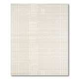 Beige and Neutral Beige Geometric Grid Line Area Rug