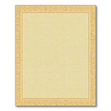 ODIKA Washable Gold Greek Key Area Rug - Low Pile Non-Slip Non-Shedding Pet Friendly Carpet