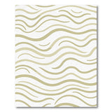 Cream Wavy Abstract Area Rug